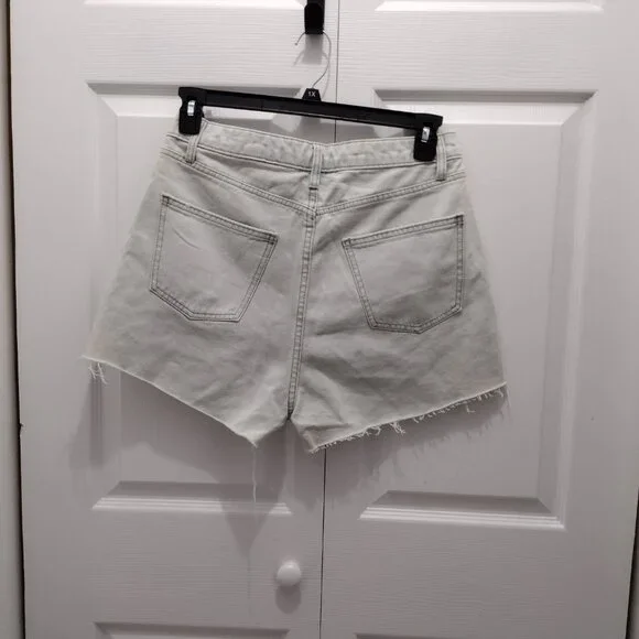 Wild Fable Crochet Denim Shorts Women’s Boho Granny Square Festival Size 10 - Picture 8 of 9